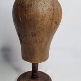 Former wooden milliner's head, 1900