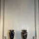 Paire de vases en marbre Portor, vers 1920