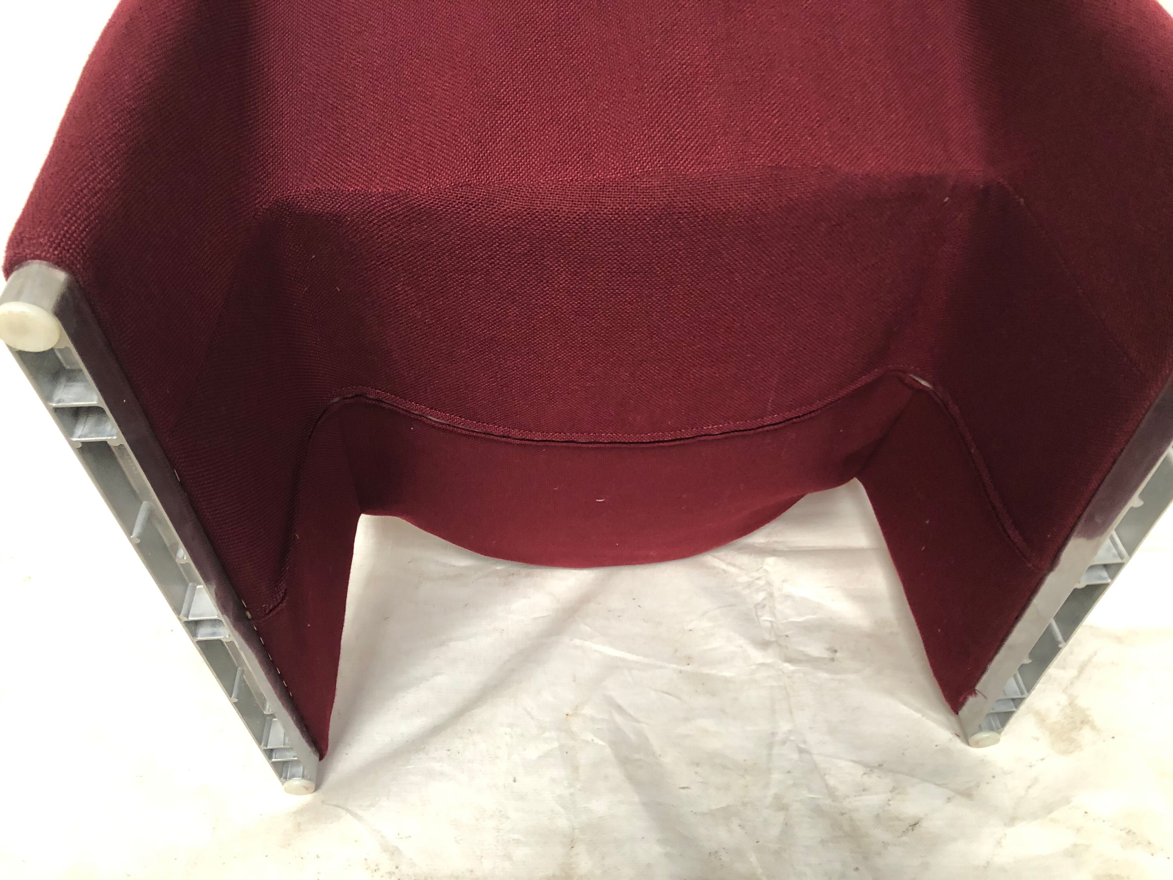 Alky heater from Giancarlo Piretti plum color, Castelli edition 70s