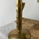Cactus brass candle holder