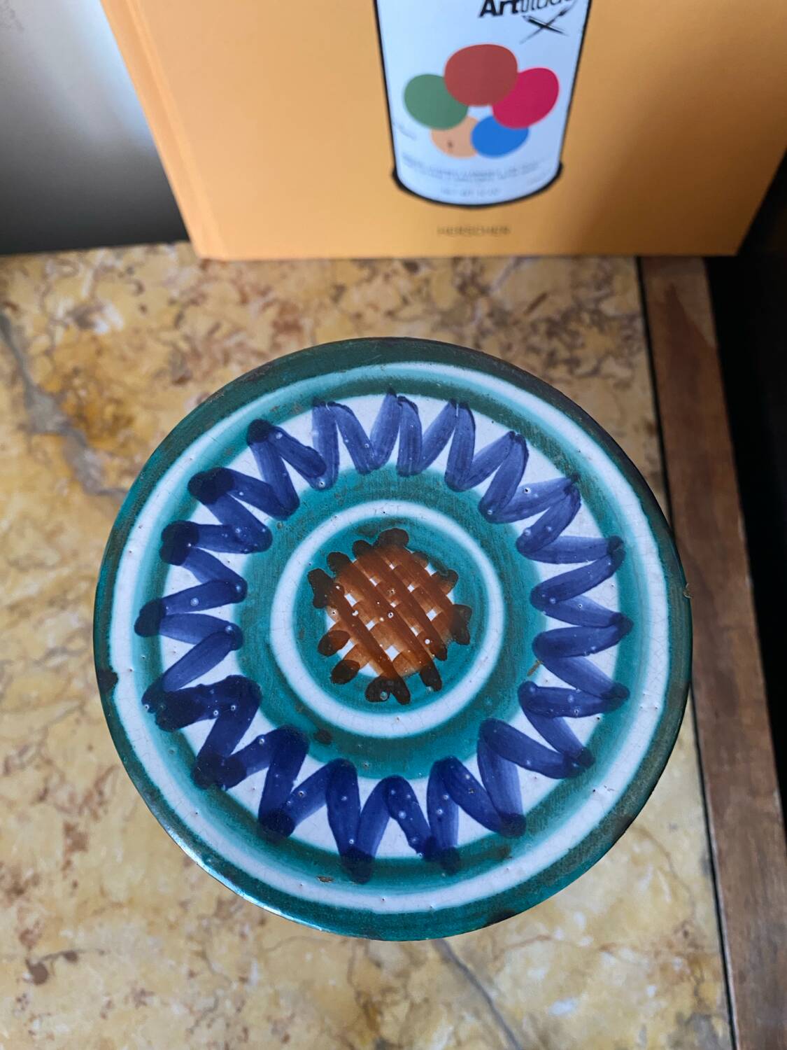 Robert Picault de Vallauris ceramic lidded pot