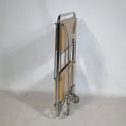 Mid Century Folding Serving Trolley in Chrome by Bremshey, 1960s