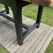 Vintage solid oak farmhouse table
