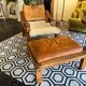 Pair of armchairs and a footrest Pierre Chapo 1960