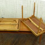 table low convertible pull-out vintage 1960