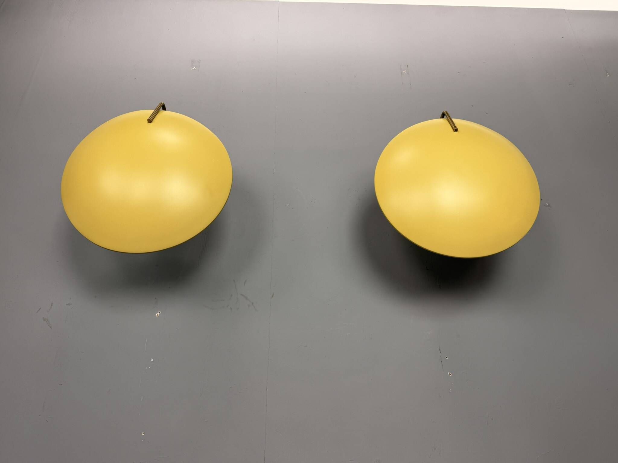 Bruno Gatta for Stilnovo - Model 232 Wall / Ceiling Lamps, Italy, 1962. Set of 2 pieces