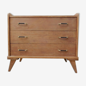 Commode vintage 1950 bois massif