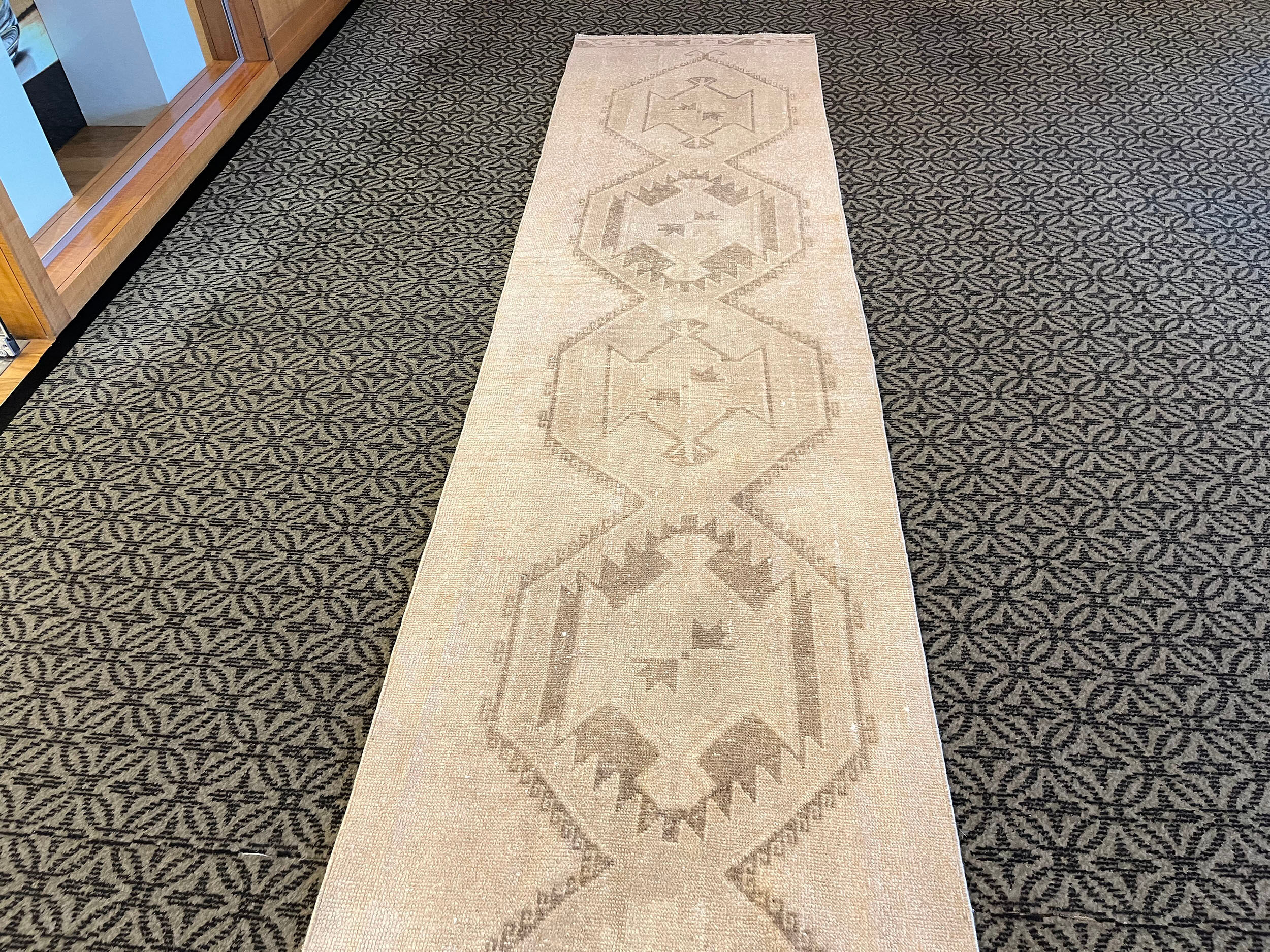 Handmade pastel faded long runner