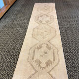 Handmade pastel faded long runner