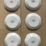 6 small ceramic plates