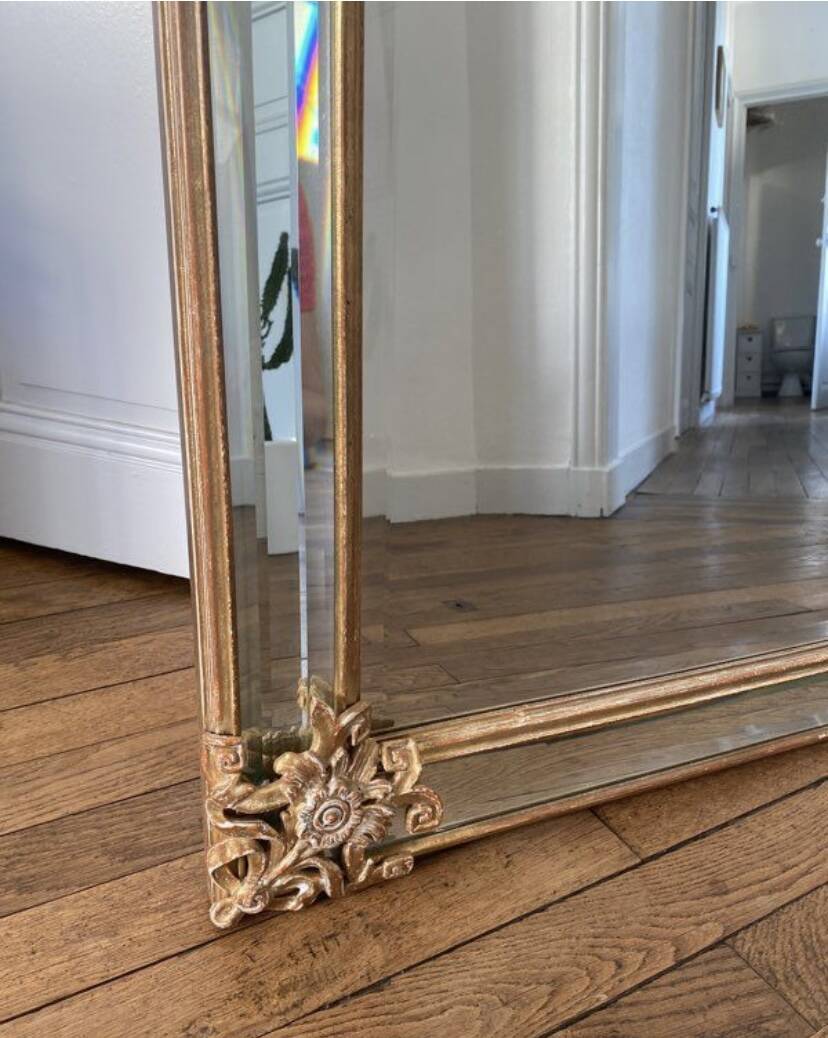 Miroir bois doré