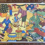 Old poster The toy store / The fire