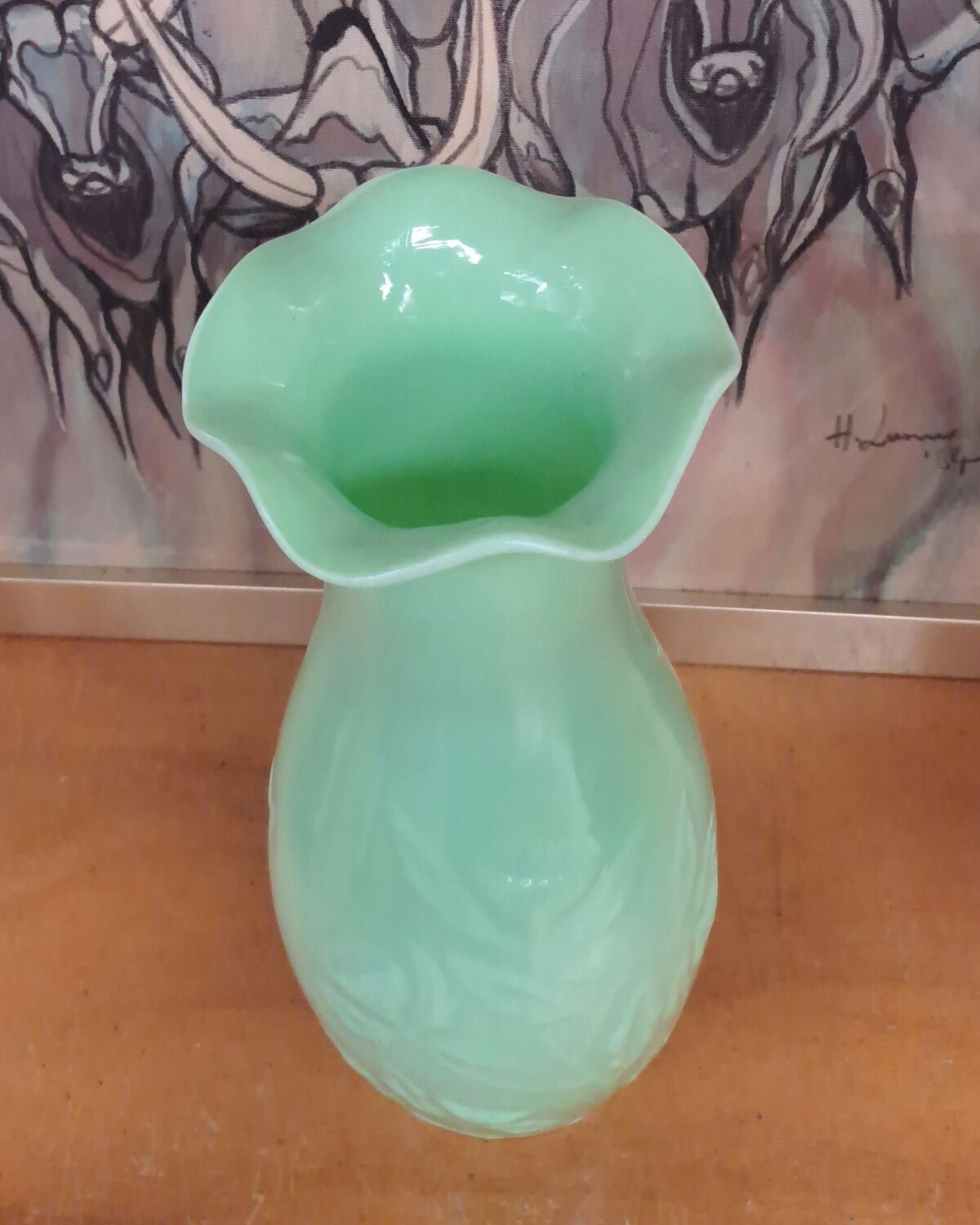 Fair opaline vase