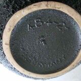 West Germany fat lava round vase