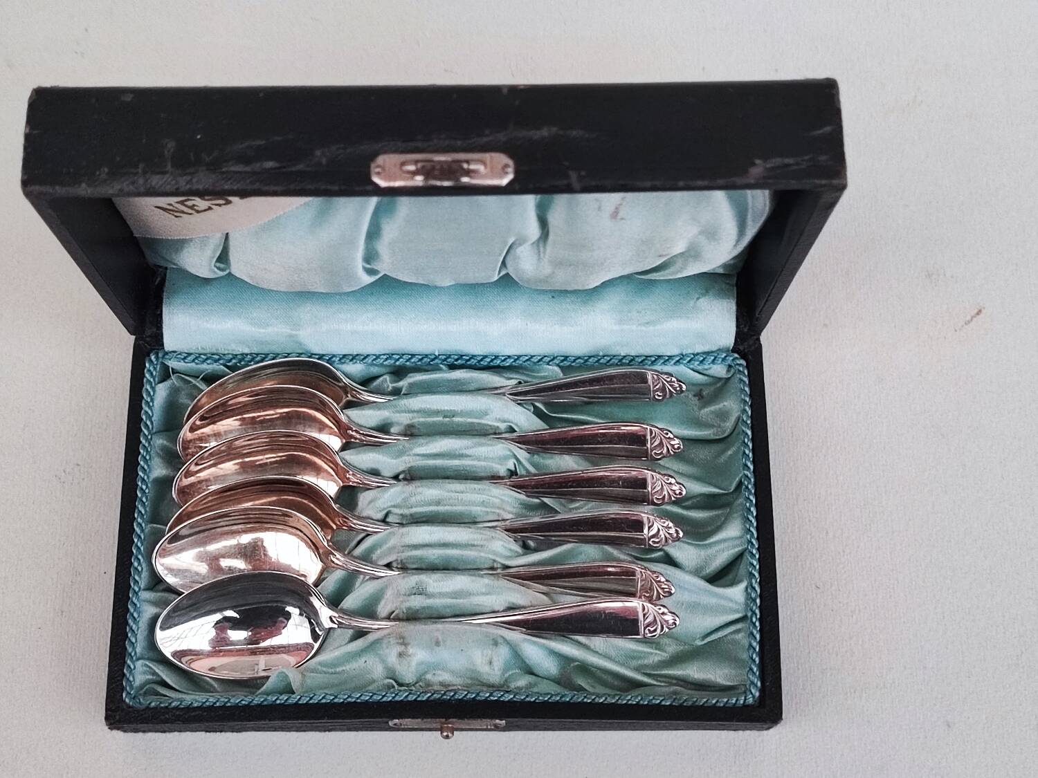 6 Silverplated teaspoons