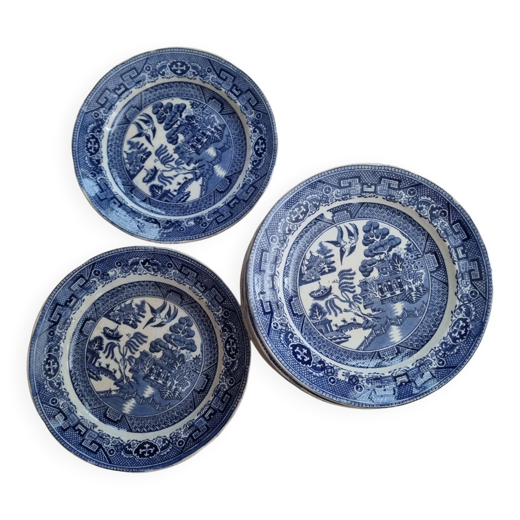 Staffordshire, Blue Willow, HulseNixon, Adderley, 19th century (or Victorian)