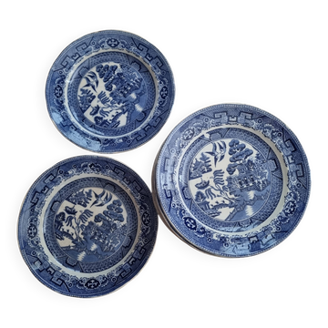 Staffordshire, Blue Willow, HulseNixon, Adderley, 19th century (or Victorian)