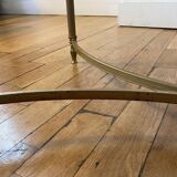 Marble and brass coffee table