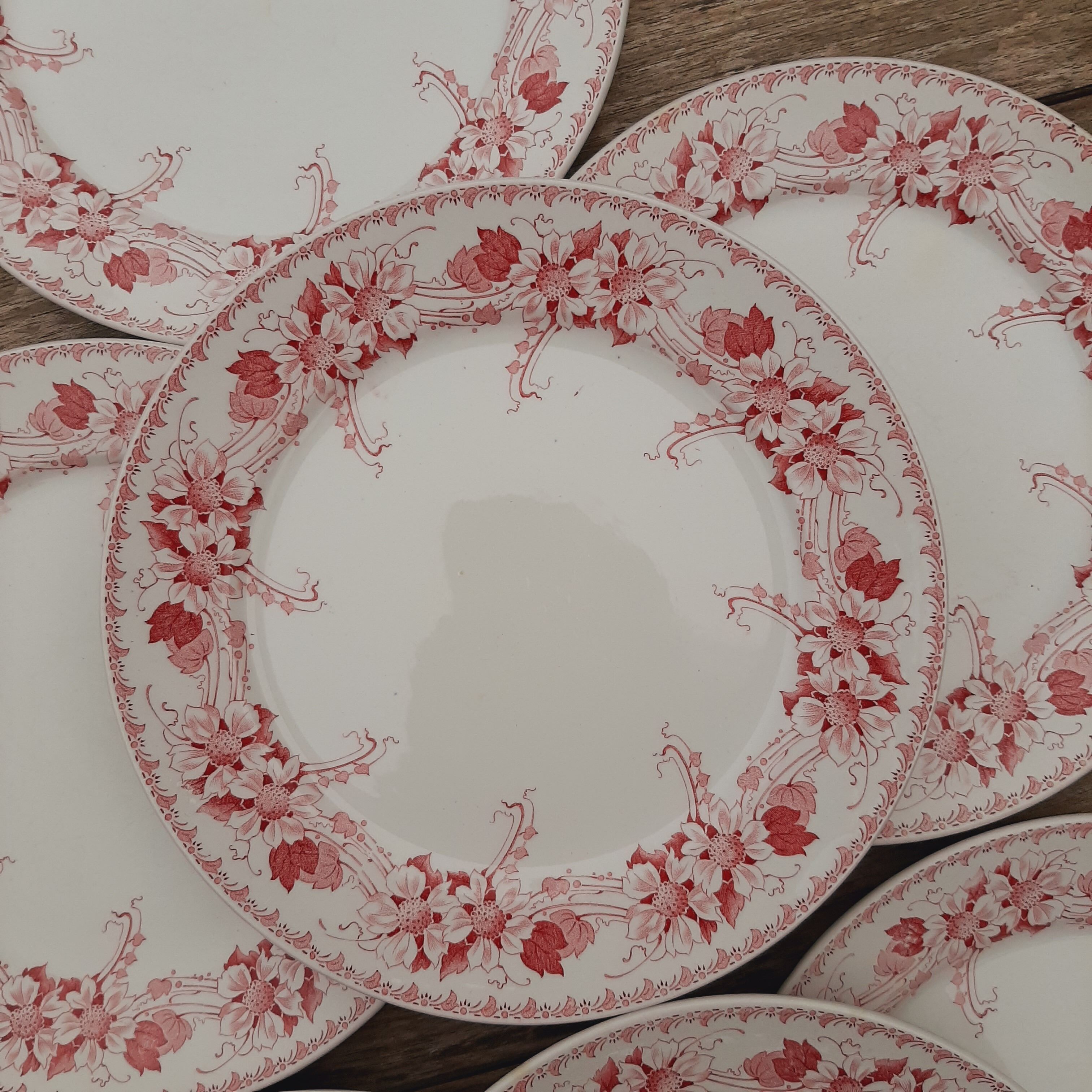 8 assiettes plates Lucien BFK