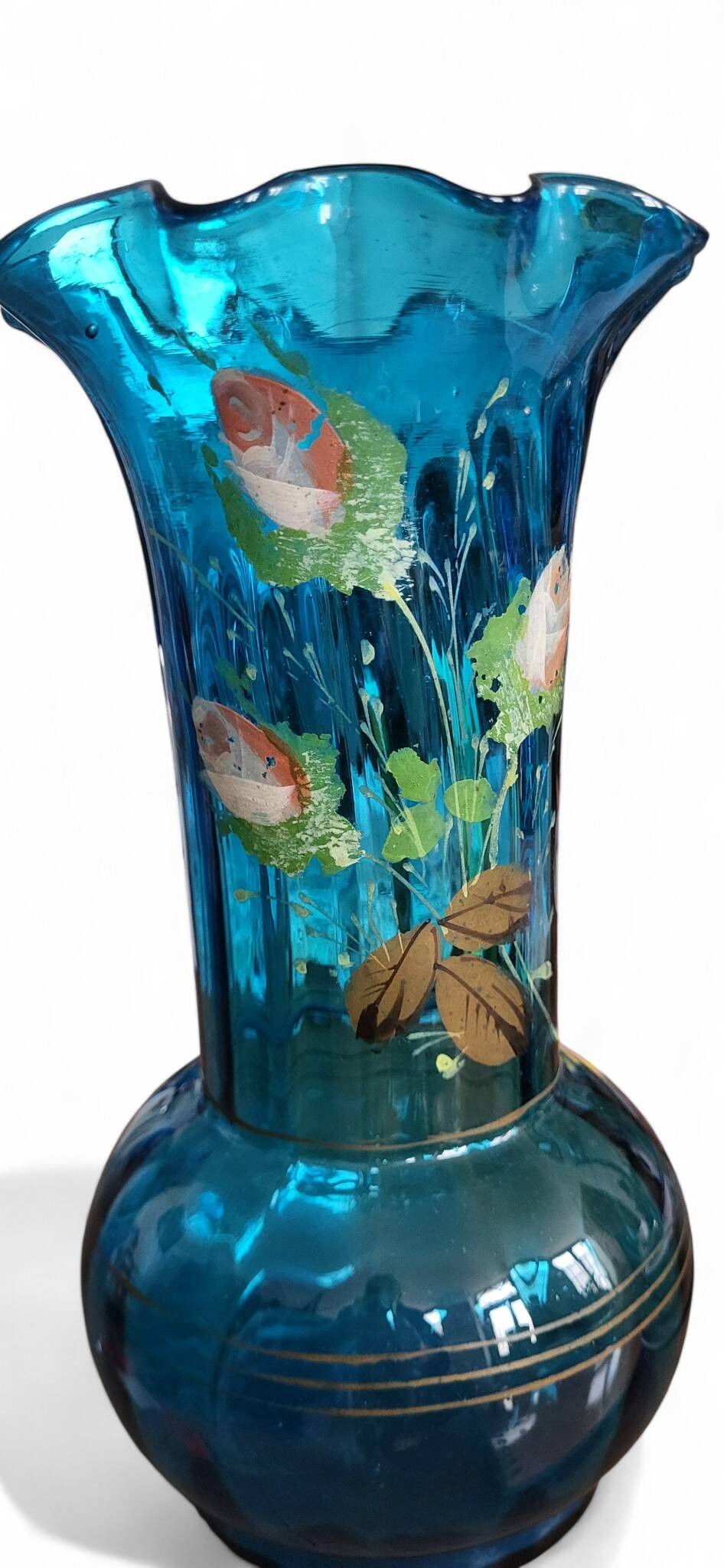 Art Nouveau glass vase