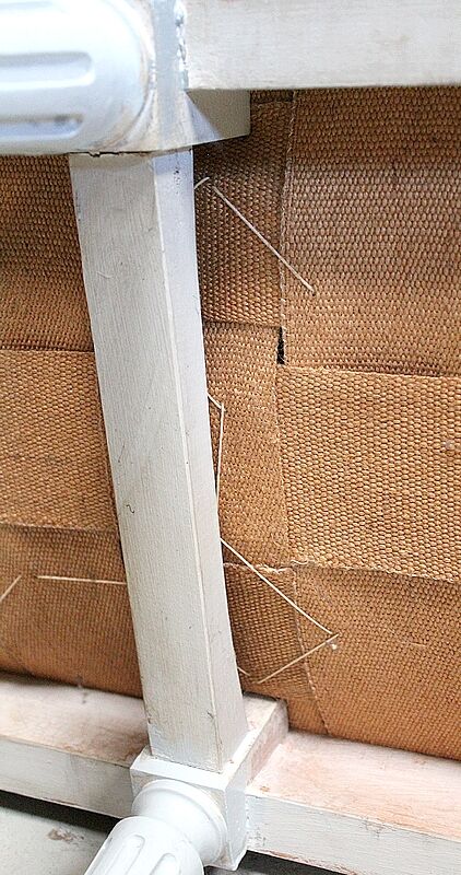 Beech children's bench, Louis XVI style, Early 20th century