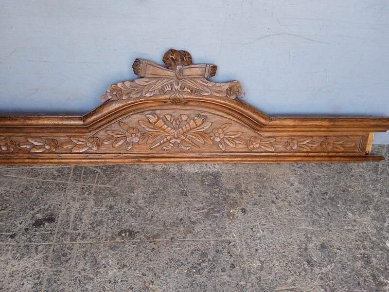 Fronton boiserie bois sculpté style Louis XVI ep XIXem