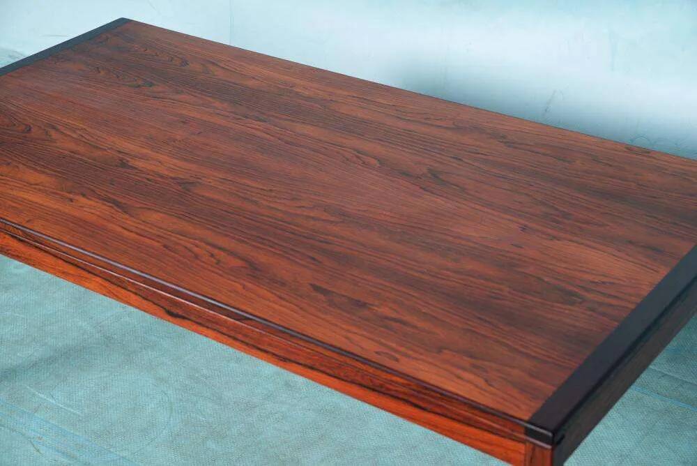 Renovated vintage Scandinavian coffee table, mid-century modern table.