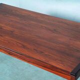 Renovated vintage Scandinavian coffee table, mid-century modern table.