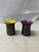 Set of 2 vintage ceramic candle holders