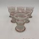 Set of 14 vintage glasses, 3 different sizes, white and red decorations - 1950s