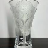 Vintage butterfly crystal vase