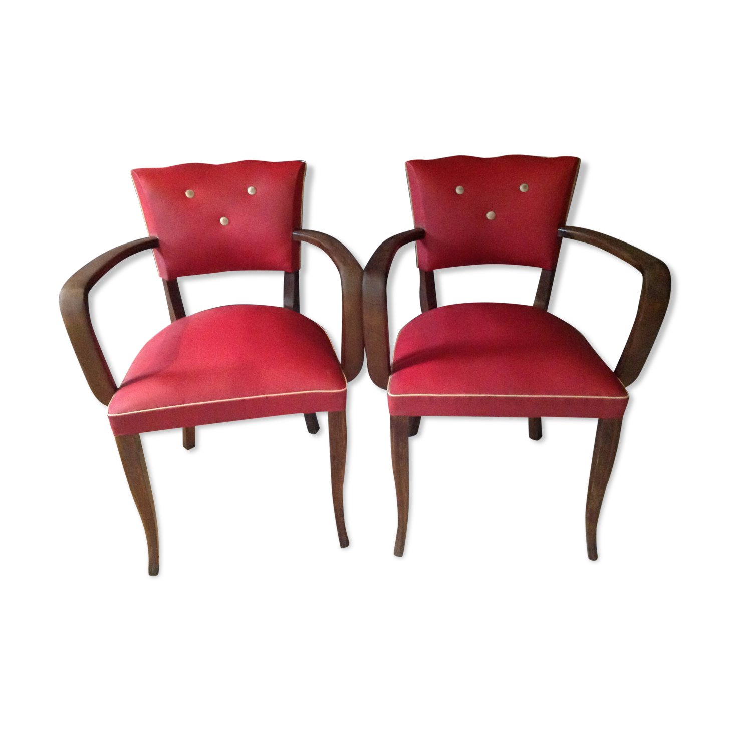 Paire de fauteuils bridges