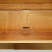 Wooden buffet TV in yew Abbey Craft Mid-Century Modern Sheraton details