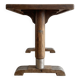 Antique bistro table L. Buchon in wood and metal