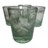 Set of 4 Biot XXL 1960 green Aqua tumblers.