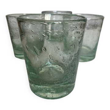 Set of 4 Biot XXL 1960 green Aqua tumblers.