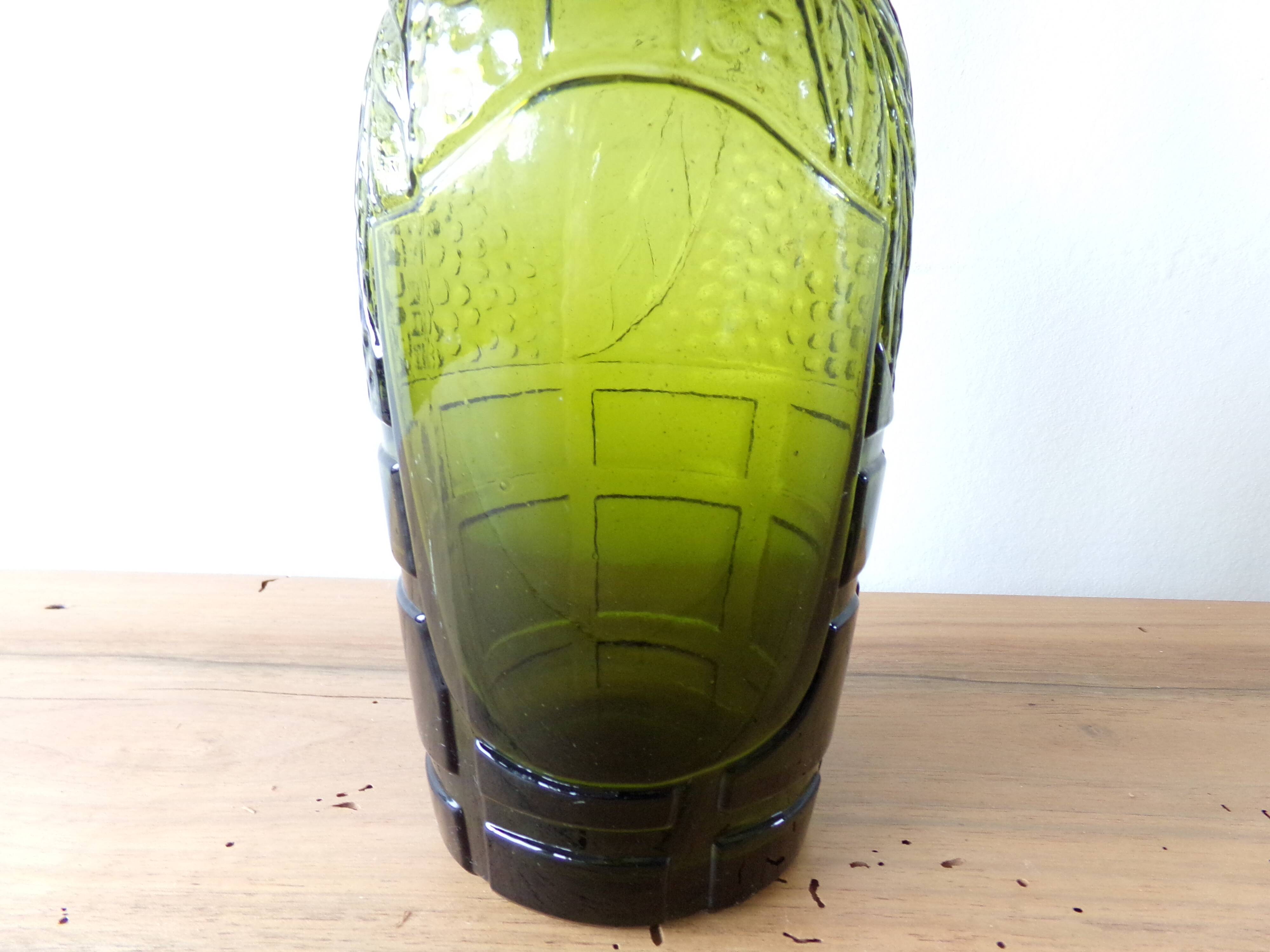 Fancy green antique bottle