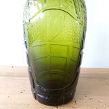 Bouteille ancienne verte fantaisie