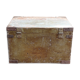 Coffee table,  wooden and metal military crate