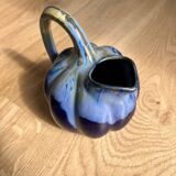 Alphonse blue ceramic sheep water pitcher