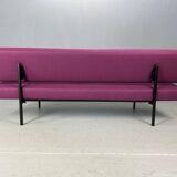 Gijs Van Der Sluis Eggplant colored Sleeper Sofa Daybed & Lounge Chair set