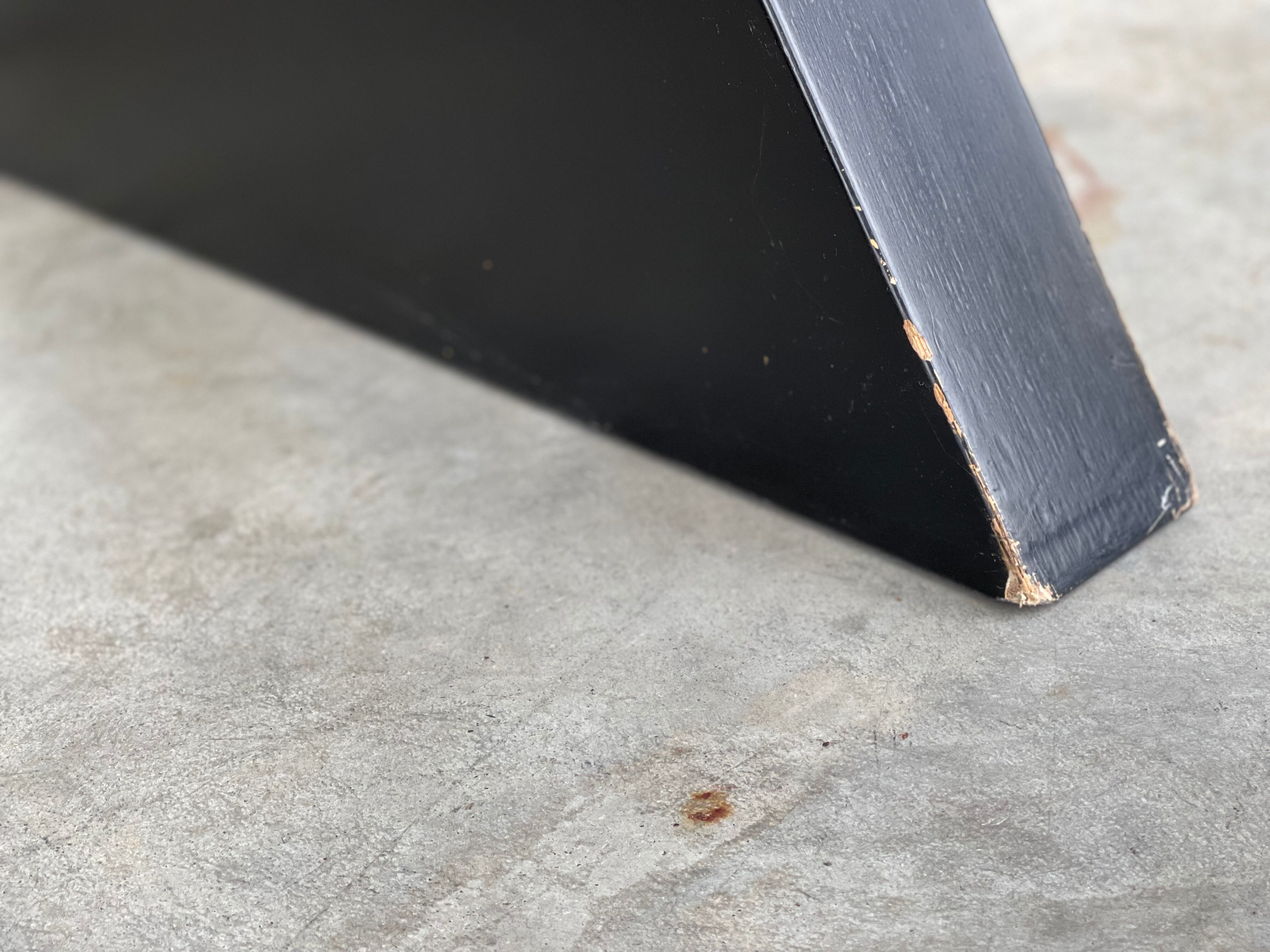 Modernist table / desk gigante zambusi boccato X seccose Memphis 1980