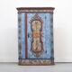 Wedding wardrobe painted in rustic farmhouse folk art