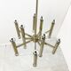 Vintage Sciolari candle chandelier made from chrome, 1970s