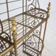 French bakery shelf in wrought iron and brass, 1900