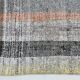 7x10 Yellow Black Striped Vintage Rug, 220x304Cm