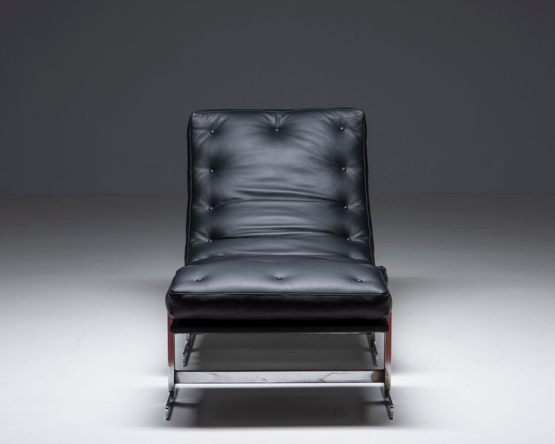 Fauteuil aved pouf de Roger de Winter, années 1960, Belqique