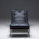 Fauteuil aved pouf de Roger de Winter, années 1960, Belqique