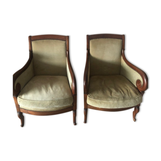 Set of 2 shepherdesses Louis Philippe