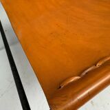 A. A. Dolleman Lounge Chair by Metz & Co, Mid-Century Leather & Metal